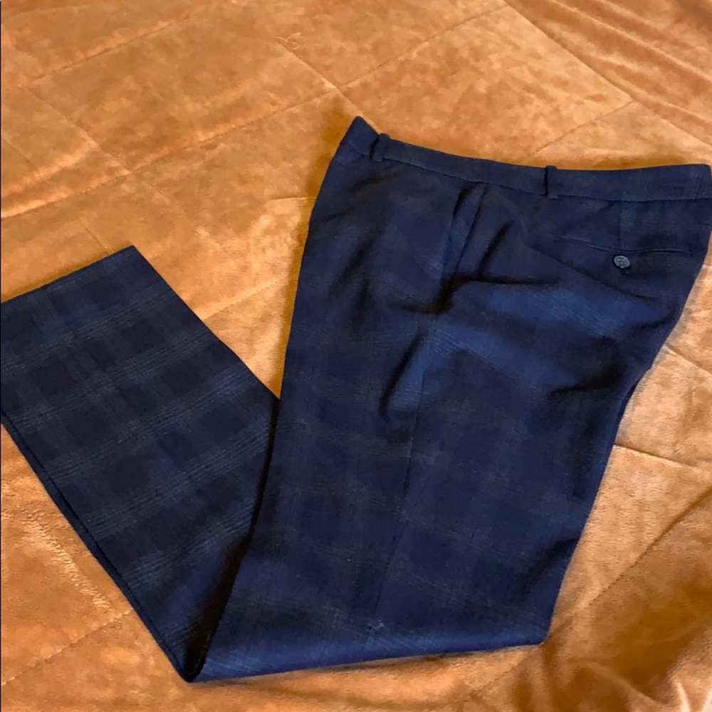 Theory Testra 2B Huntley Plaid Pants
